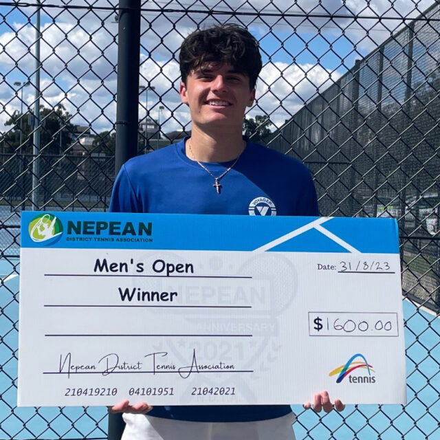 Tennis Player Daniel Jankovski winner at McDonald College